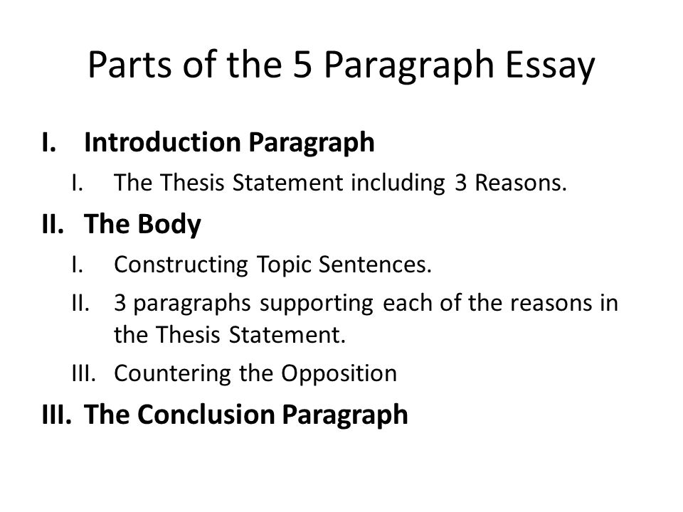 3 parts of a persuasive essay